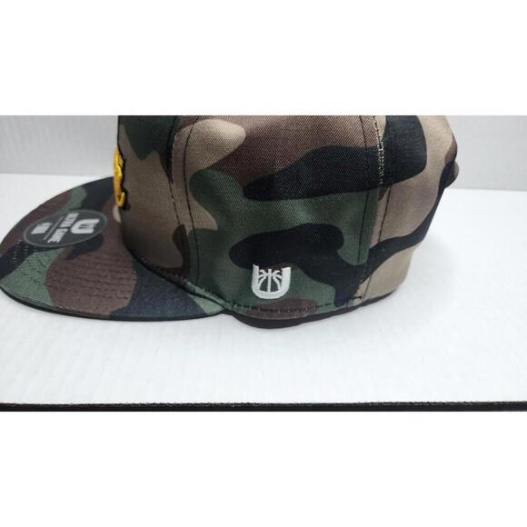 New Los Angeles Lakers Camo Cap Mens ULTRA GAME Brown Snapback NBA Hat - Picture 4 of 10